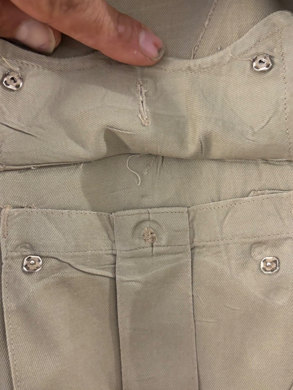 Vintage 1950s USAF US Air Force Khaki Safari Field Jacket - Picture 11 of 11